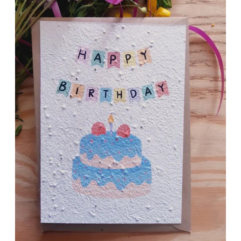 Carte Gâteau Happy Birthday