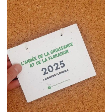 Calendrier de bureau 2025 à planter - mix