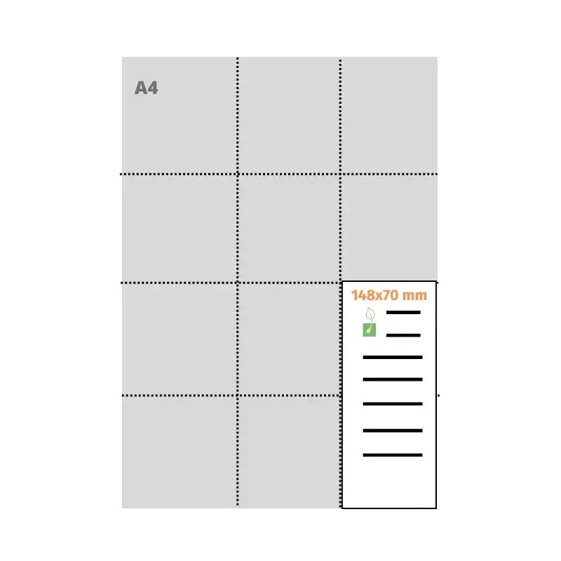 Papier ensemencé Signet S 148x70 mm